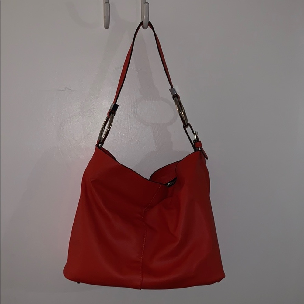 Zara Red Leather Hobo Bag NEVER WORN